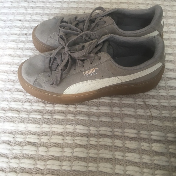 Suede PUMA platform sneakers - Picture 3 of 5